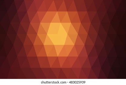 Dark red polygon abstract template. Modern geometrical abstract illustration with gradient. A completely new design for your business.