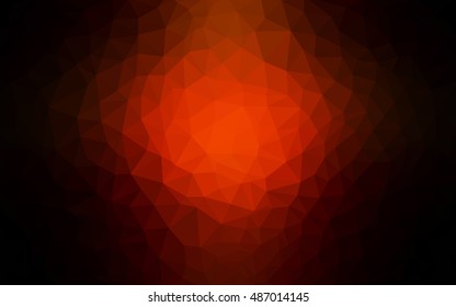 Dark red polygon abstract template. Creative geometric illustration in Origami style with gradient. A new texture for your design.