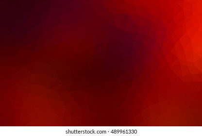 Dark red polygon abstract template. Glitter abstract illustration with an elegant design. Brand-new design for your business.