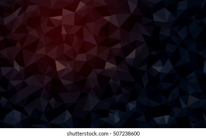 Dark red polygon abstract template. A vague abstract illustration with gradient. The elegant pattern can be used as part of a brand book.