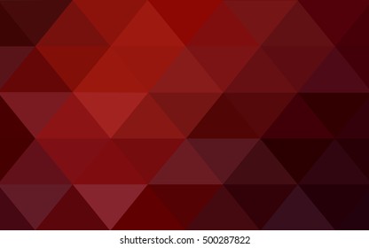 Dark Red Polygonal Background. Brand-new Colored Illustration In Blurry Style With Gradient. Brand-new Design For Your Business.