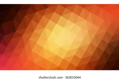 Dark red polygonal illustration, which consist of triangles. Geometric background in Origami style with gradient. Triangular design for your business in vector.
