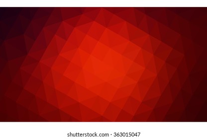 Dark red polygonal illustration, which consist of triangles. Geometric background in Origami style with gradient. Triangular design for your business in vector.