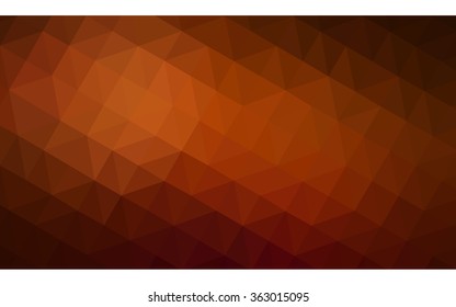 Dark red polygonal illustration, which consist of triangles. Geometric background in Origami style with gradient. Triangular design for your business in vector.