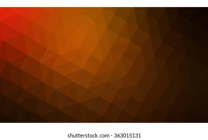 Dark red polygonal illustration, which consist of triangles. Geometric background in Origami style with gradient. Triangular design for your business in vector.