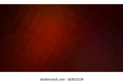 Dark red polygonal illustration, which consist of triangles. Geometric background in Origami style with gradient. Triangular design for your business in vector.