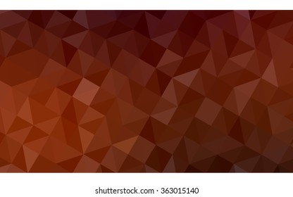 Dark red polygonal illustration, which consist of triangles. Geometric background in Origami style with gradient. Triangular design for your business in vector.