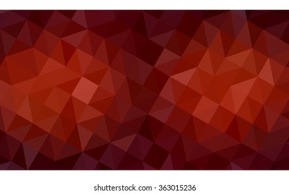 Dark red polygonal illustration, which consist of triangles. Geometric background in Origami style with gradient. Triangular design for your business in vector.