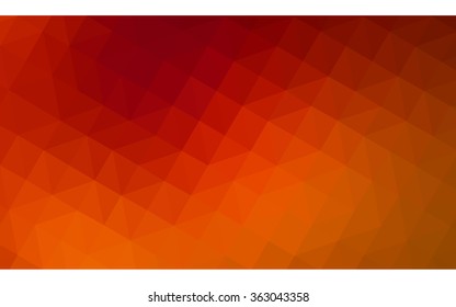 Dark red polygonal illustration, which consist of triangles. Geometric background in Origami style with gradient. Triangular design for your business in vector.