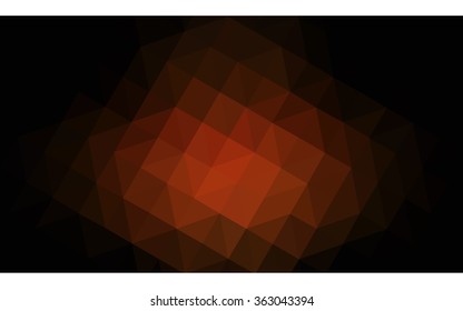 Dark red polygonal illustration, which consist of triangles. Geometric background in Origami style with gradient. Triangular design for your business in vector.