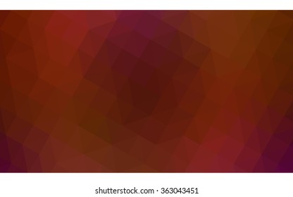 Dark red polygonal illustration, which consist of triangles. Geometric background in Origami style with gradient. Triangular design for your business in vector.