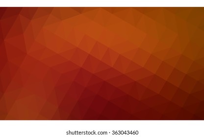 Dark red polygonal illustration, which consist of triangles. Geometric background in Origami style with gradient. Triangular design for your business in vector.
