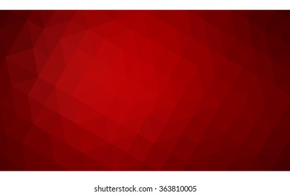 Dark red polygonal illustration, which consist of triangles. Geometric background in Origami style with gradient. Triangular design for your business in vector.