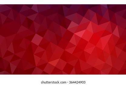Dark red polygonal illustration, which consist of triangles. Geometric background in Origami style with gradient. Triangular design for your business in vector.