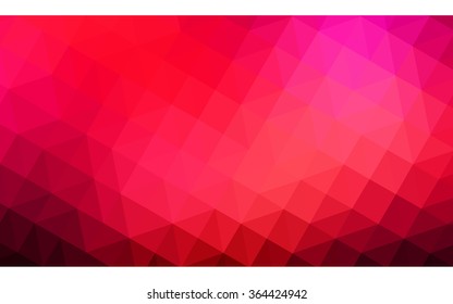 Dark red polygonal illustration, which consist of triangles. Geometric background in Origami style with gradient. Triangular design for your business in vector.