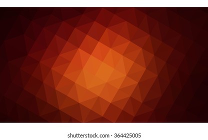 Dark red polygonal illustration, which consist of triangles. Geometric background in Origami style with gradient. Triangular design for your business in vector.