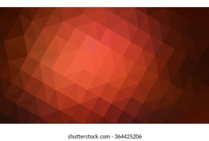 Dark red polygonal illustration, which consist of triangles. Geometric background in Origami style with gradient. Triangular design for your business in vector.