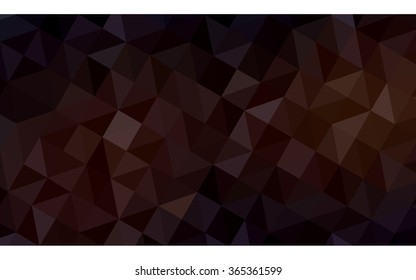 Dark red polygonal illustration, which consist of triangles. Geometric background in Origami style with gradient. Triangular design for your business in vector.