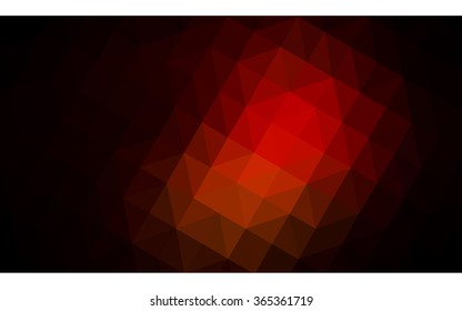 Dark red polygonal illustration, which consist of triangles. Geometric background in Origami style with gradient. Triangular design for your business in vector.