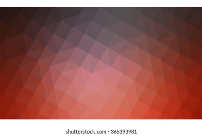 Dark red polygonal illustration, which consist of triangles. Geometric background in Origami style with gradient. Triangular design for your business in vector.