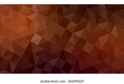 Dark red polygonal illustration, which consist of triangles. Geometric background in Origami style with gradient. Triangular design for your business in vector.