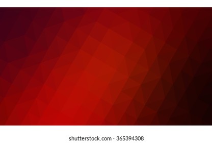 Dark red polygonal illustration, which consist of triangles. Geometric background in Origami style with gradient. Triangular design for your business in vector.