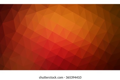 Dark red polygonal illustration, which consist of triangles. Geometric background in Origami style with gradient. Triangular design for your business in vector.