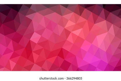 Dark red polygonal illustration, which consist of triangles. Geometric background in Origami style with gradient. Triangular design for your business.