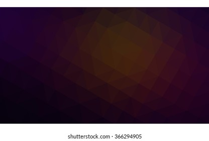 Dark red polygonal illustration, which consist of triangles. Geometric background in Origami style with gradient. Triangular design for your business.