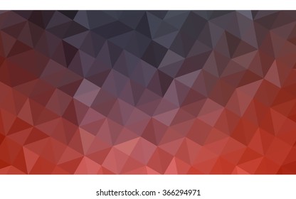 Dark red polygonal illustration, which consist of triangles. Geometric background in Origami style with gradient. Triangular design for your business.