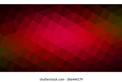 Dark red polygonal illustration, which consist of triangles. Geometric background in Origami style with gradient. Triangular design for your business.