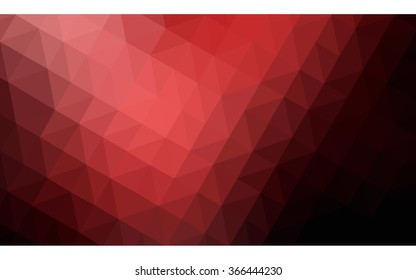 Dark red polygonal illustration, which consist of triangles. Geometric background in Origami style with gradient. Triangular design for your business.