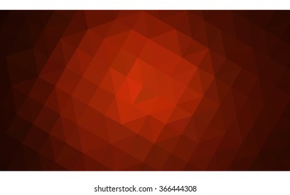 Dark red polygonal illustration, which consist of triangles. Geometric background in Origami style with gradient. Triangular design for your business.