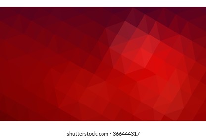 Dark red polygonal illustration, which consist of triangles. Geometric background in Origami style with gradient. Triangular design for your business.
