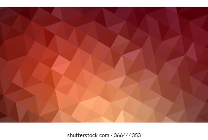 Dark red polygonal illustration, which consist of triangles. Geometric background in Origami style with gradient. Triangular design for your business.