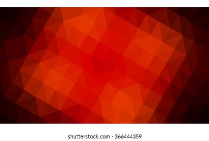 Dark red polygonal illustration, which consist of triangles. Geometric background in Origami style with gradient. Triangular design for your business.