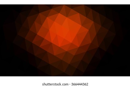 Dark red polygonal illustration, which consist of triangles. Geometric background in Origami style with gradient. Triangular design for your business.