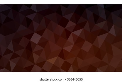 Dark red polygonal illustration, which consist of triangles. Geometric background in Origami style with gradient. Triangular design for your business.