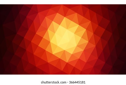 Dark red polygonal illustration, which consist of triangles. Geometric background in Origami style with gradient. Triangular design for your business.
