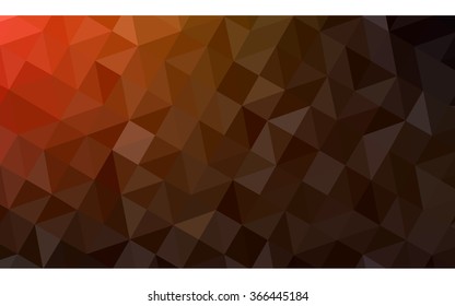 Dark red polygonal illustration, which consist of triangles. Geometric background in Origami style with gradient. Triangular design for your business.