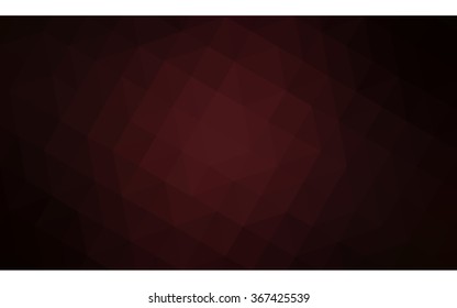 Dark red polygonal illustration, which consist of triangles. Geometric background in Origami style with gradient. Triangular design for your business.