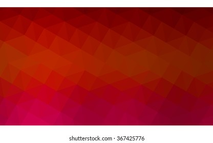 Dark red polygonal illustration, which consist of triangles. Geometric background in Origami style with gradient. Triangular design for your business.