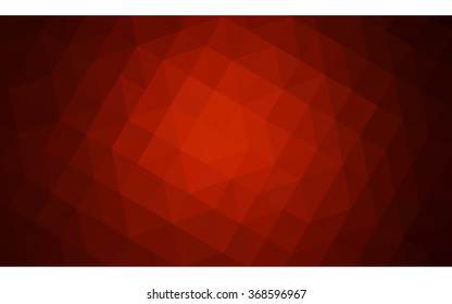 Dark red polygonal illustration, which consist of triangles. Geometric background in Origami style with gradient. Triangular design for your business.