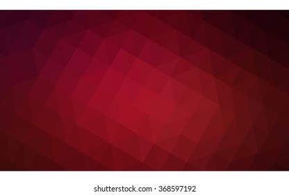 Dark red polygonal illustration, which consist of triangles. Geometric background in Origami style with gradient. Triangular design for your business.