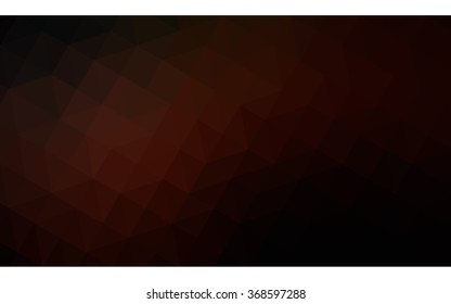 Dark red polygonal illustration, which consist of triangles. Geometric background in Origami style with gradient. Triangular design for your business.