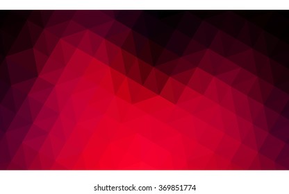 Dark red polygonal illustration, which consist of triangles. Geometric background in Origami style with gradient. Triangular design for your business.