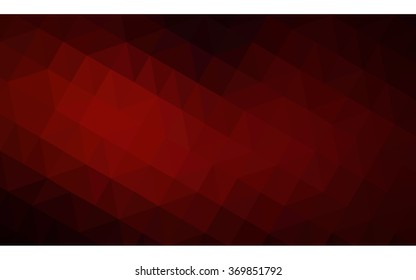Dark red polygonal illustration, which consist of triangles. Geometric background in Origami style with gradient. Triangular design for your business.
