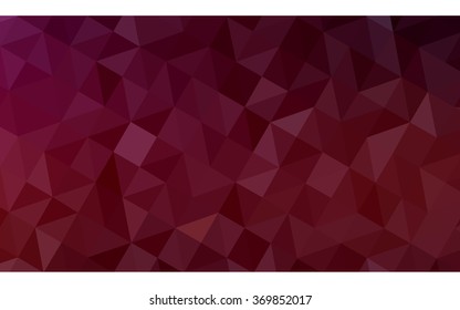 Dark red polygonal illustration, which consist of triangles. Geometric background in Origami style with gradient. Triangular design for your business.