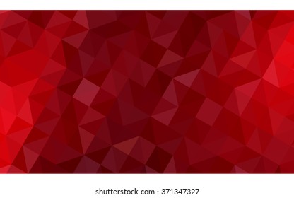 Dark red polygonal illustration, which consist of triangles. Geometric background in Origami style with gradient. Triangular design for your business.