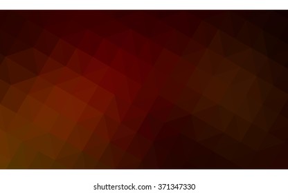 Dark red polygonal illustration, which consist of triangles. Geometric background in Origami style with gradient. Triangular design for your business.